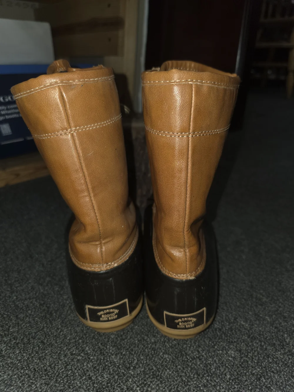 Sporto Original Women's Two-Tone Waterproof Lace-Up Duck Boots in Brown
